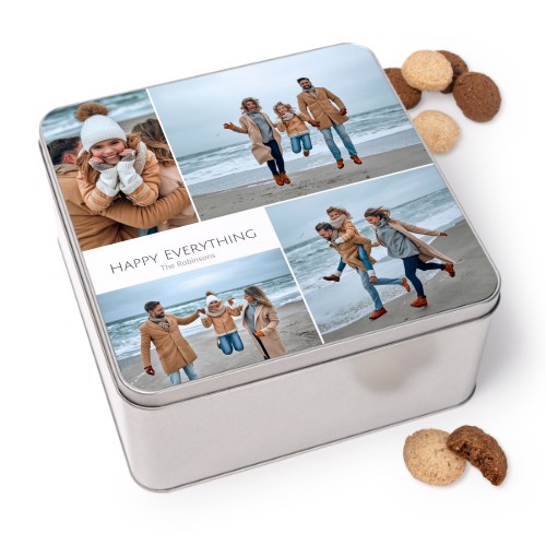 Boîte à biscuits carrée avec biscuits Generous 