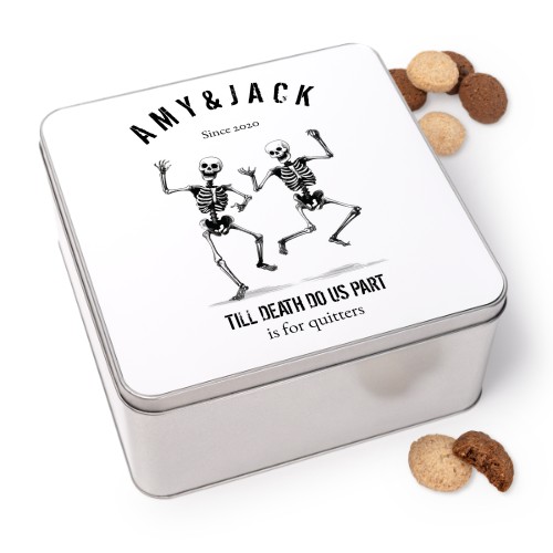 Cookie Tin Square with Generous cookies