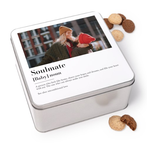 Quadratische Keksdose mit Generous Keksen