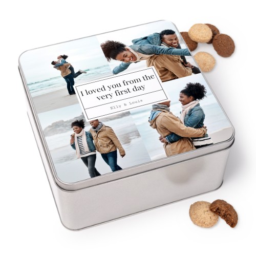 Cookie Tin Square with Generous cookies