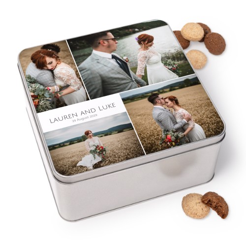 Cookie Tin Square with Generous cookies