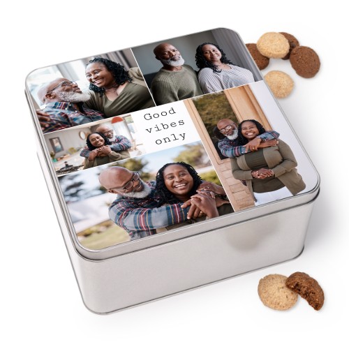 Cookie Tin Square with Generous cookies Cookie Tin Square with Generous cookies
