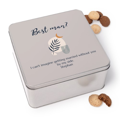 Cookie Tin Square with Generous cookies