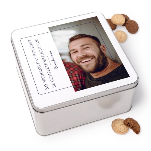 Koekjestrommel vierkant met Generous koekjes