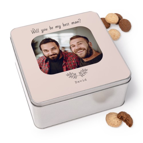 Cookie Tin Square with Generous cookies