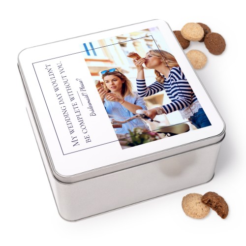 Cookie Tin Square with Generous cookies Cookie Tin Square with Generous cookies