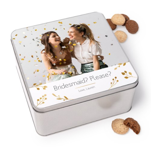 Koekjestrommel vierkant met Generous koekjes