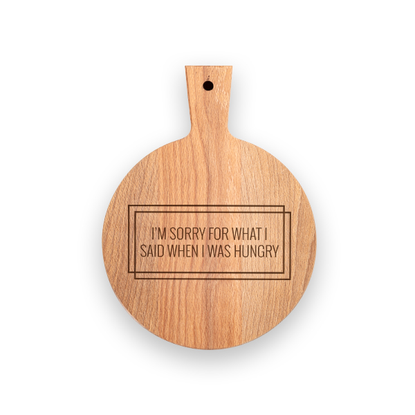 Wooden Cutting Board Round