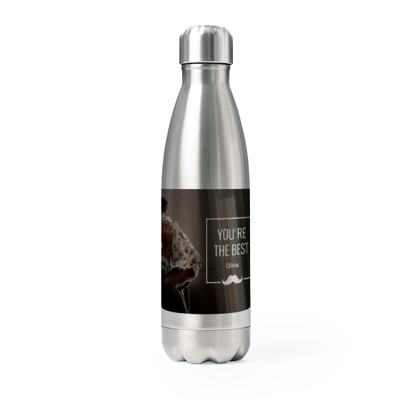 Drink Bottle stainless steel Grey