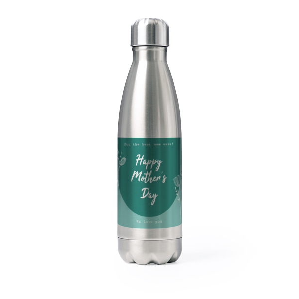 Trinkflasche Edelstahl Grau Trinkflasche Edelstahl Grau