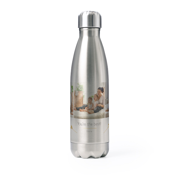 Trinkflasche Edelstahl Grau Trinkflasche Edelstahl Grau