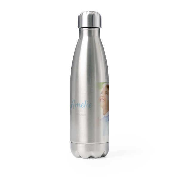 Trinkflasche Edelstahl Grau Trinkflasche Edelstahl Grau