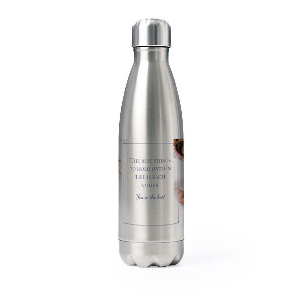 Drink Bottle stainless steel Grey