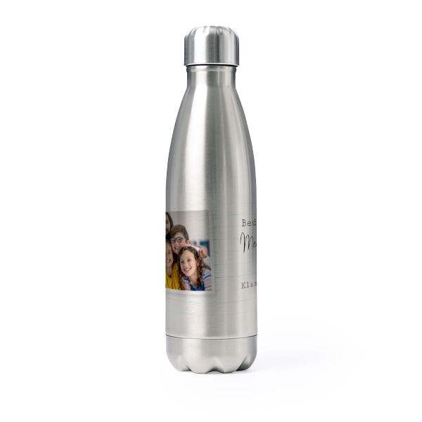 Drinkfles roestvrij staal Grijs