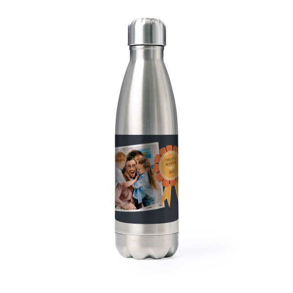 Drinkfles roestvrij staal Grijs