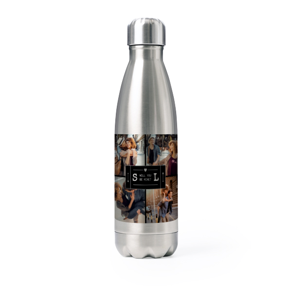 Drink Bottle stainless steel Grey