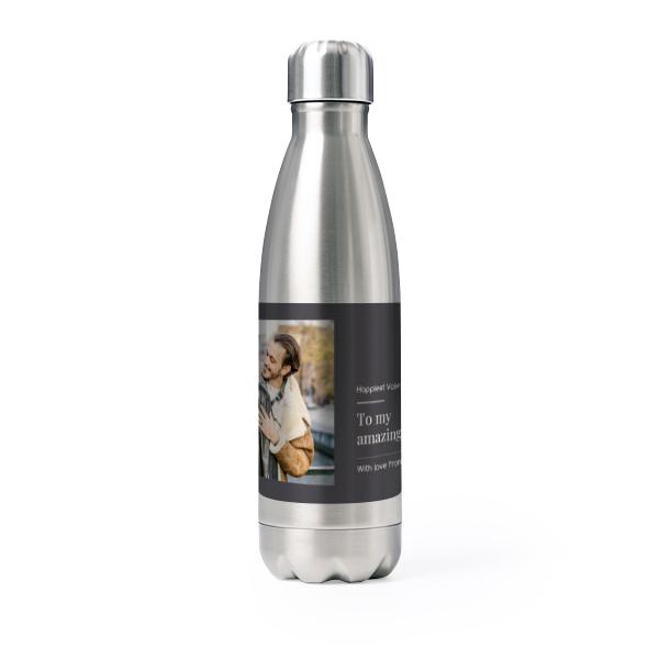 Drink Bottle stainless steel Grey