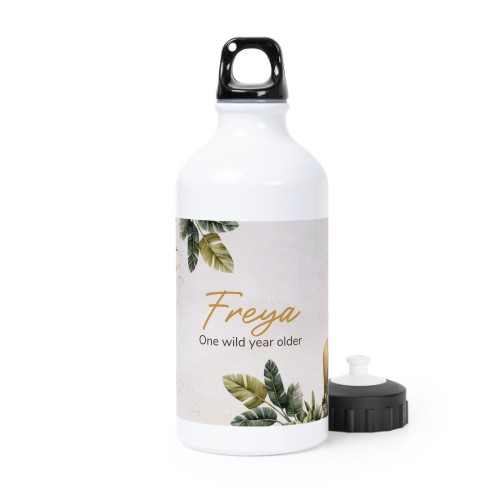 Drikkedunk i metal, sportsflaske hvid 50 cl