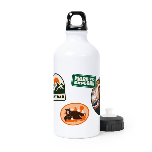 Drikkedunk i metal, sportsflaske hvid 50 cl Drikkedunk i metal, sportsflaske hvid 50 cl