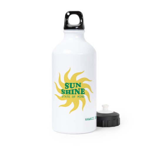 Drikkedunk i metal, sportsflaske hvid 50 cl Drikkedunk i metal, sportsflaske hvid 50 cl