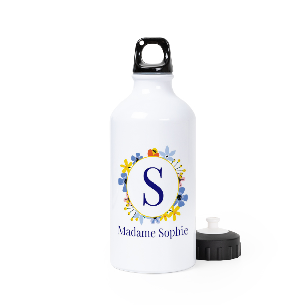 Bouteille isotherme en aluminium blanc 50 cl