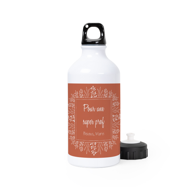 Bouteille isotherme en aluminium blanc 50 cl