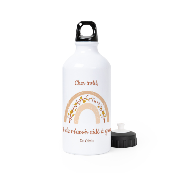 Bouteille isotherme en aluminium blanc 50 cl