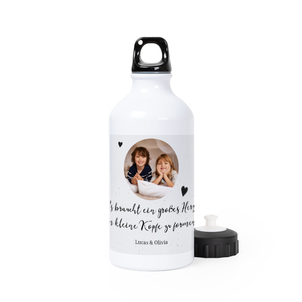 Sport Trinkflasche personalisiert mit Foto (500 ml)