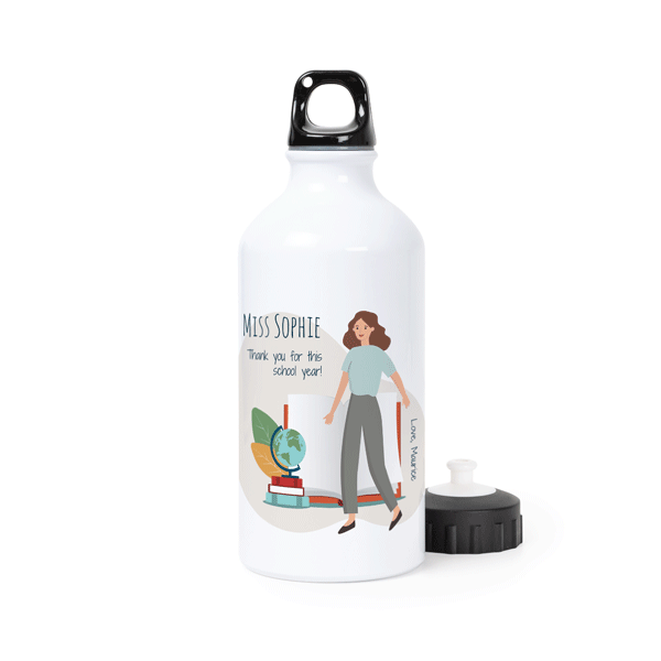 Drinkfles aluminium wit 50 cl