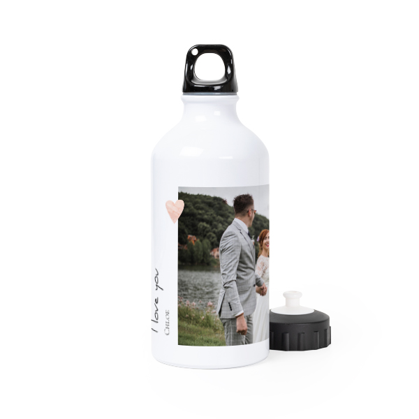 Bouteille isotherme en aluminium blanc 50 cl