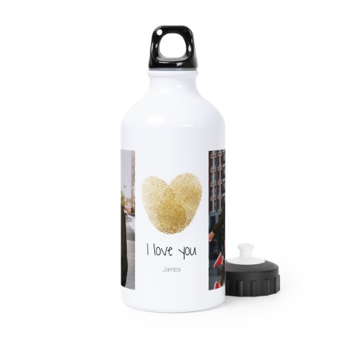 Bouteille isotherme en aluminium blanc 50 cl