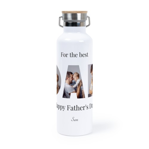 Thermos flask with bamboo lid 75 cl