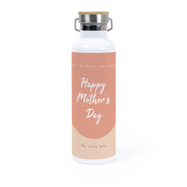 Thermos flask with bamboo lid 75 cl