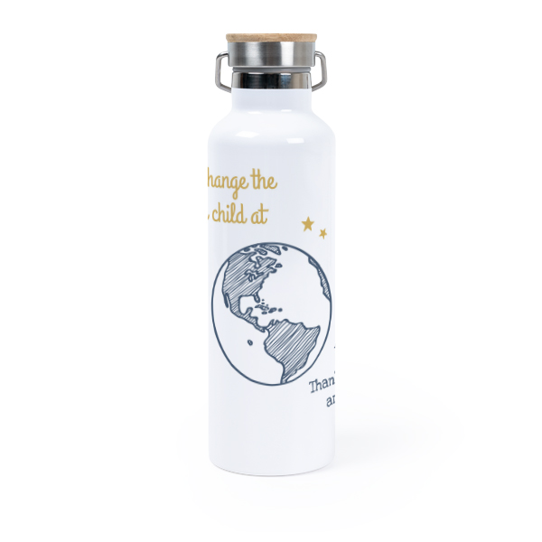 Thermos flask with bamboo lid 75 cl