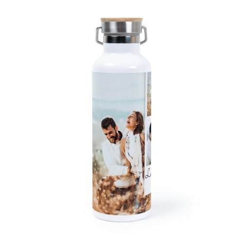 Bouteille isotherme 75 cl avec capuchon en bambou