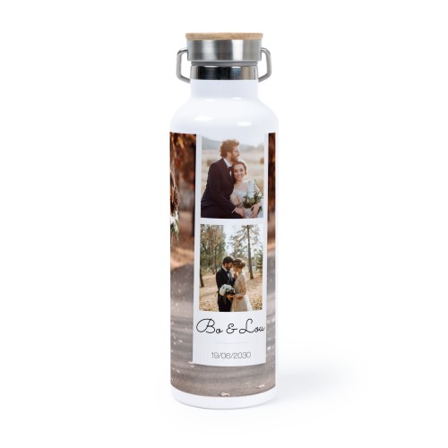 Thermosflasche mit Bambusdeckel (750 ml)