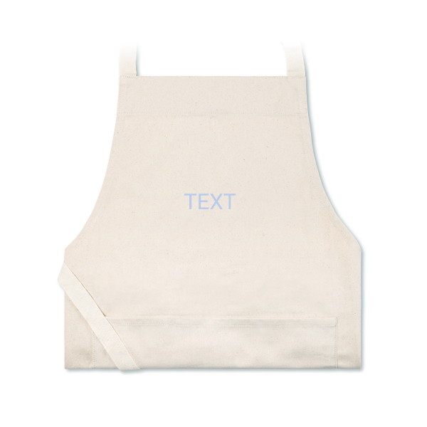 Personalised beige apron embroidered Personalised beige apron embroidered