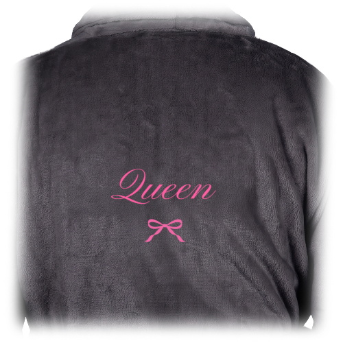 Bath Robe Emb Cute Bow