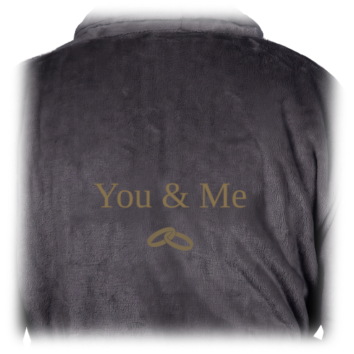 Bath Robe Emb Wedding Rings