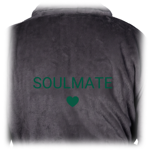 Bath Robe Emb Simple Heart