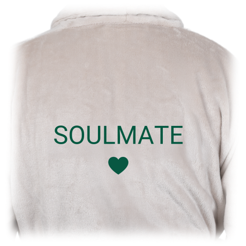 Bath Robe Emb Simple Heart