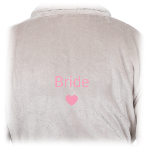Bath Robe Emb Simple Heart