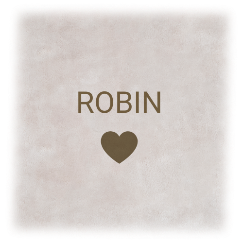 Bath Robe Emb Simple Heart