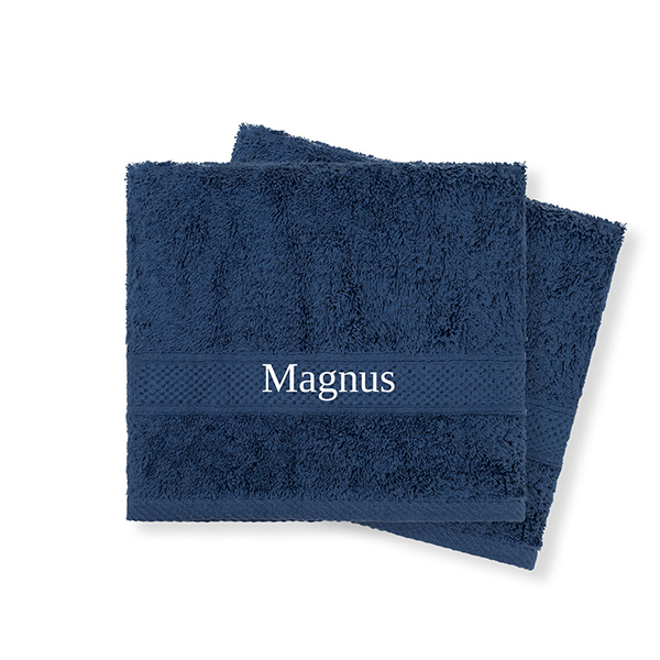 Hand Towel Navy Blue - Set of 2 (30 cm x 50 cm)