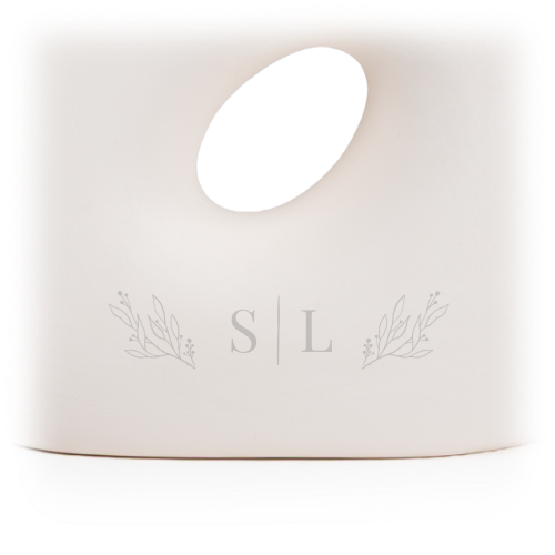 Ceramic Vase with Dried Flowers