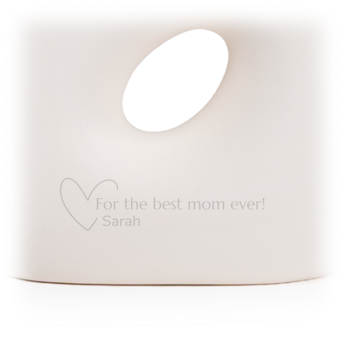Open Heart Outline - Text Only