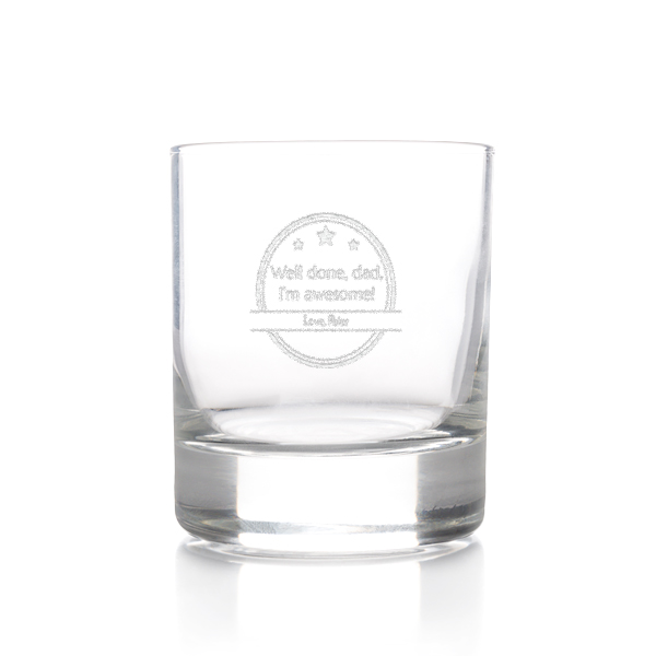 Verre à whisky gravé