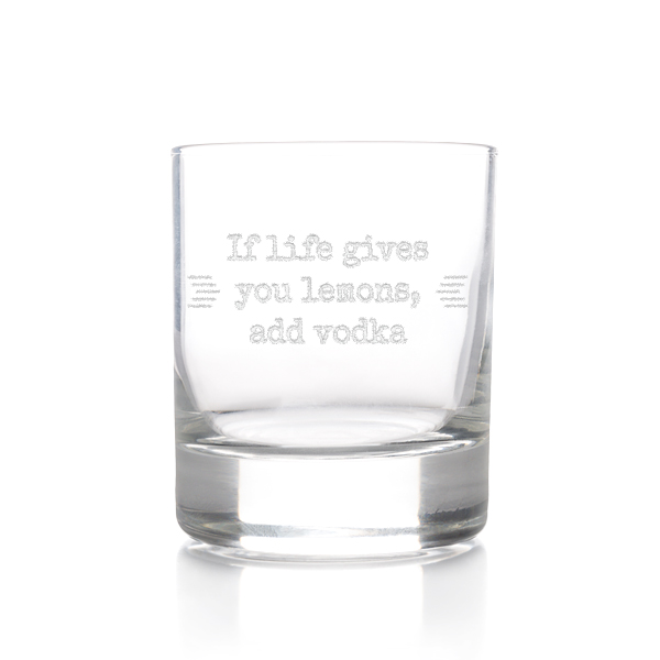 Whiskyglas med gravure