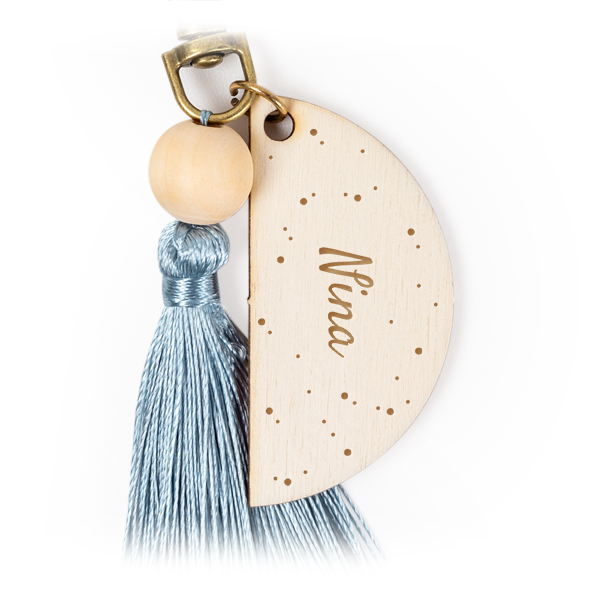 Keychain Tassel Blue - Set of 6