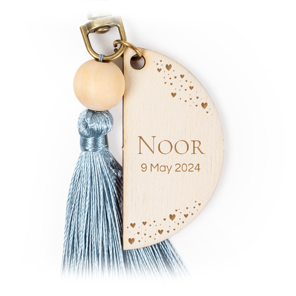 Keychain Tassel Blue - Set of 6